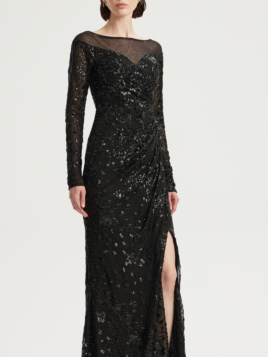 Платье с пайетками