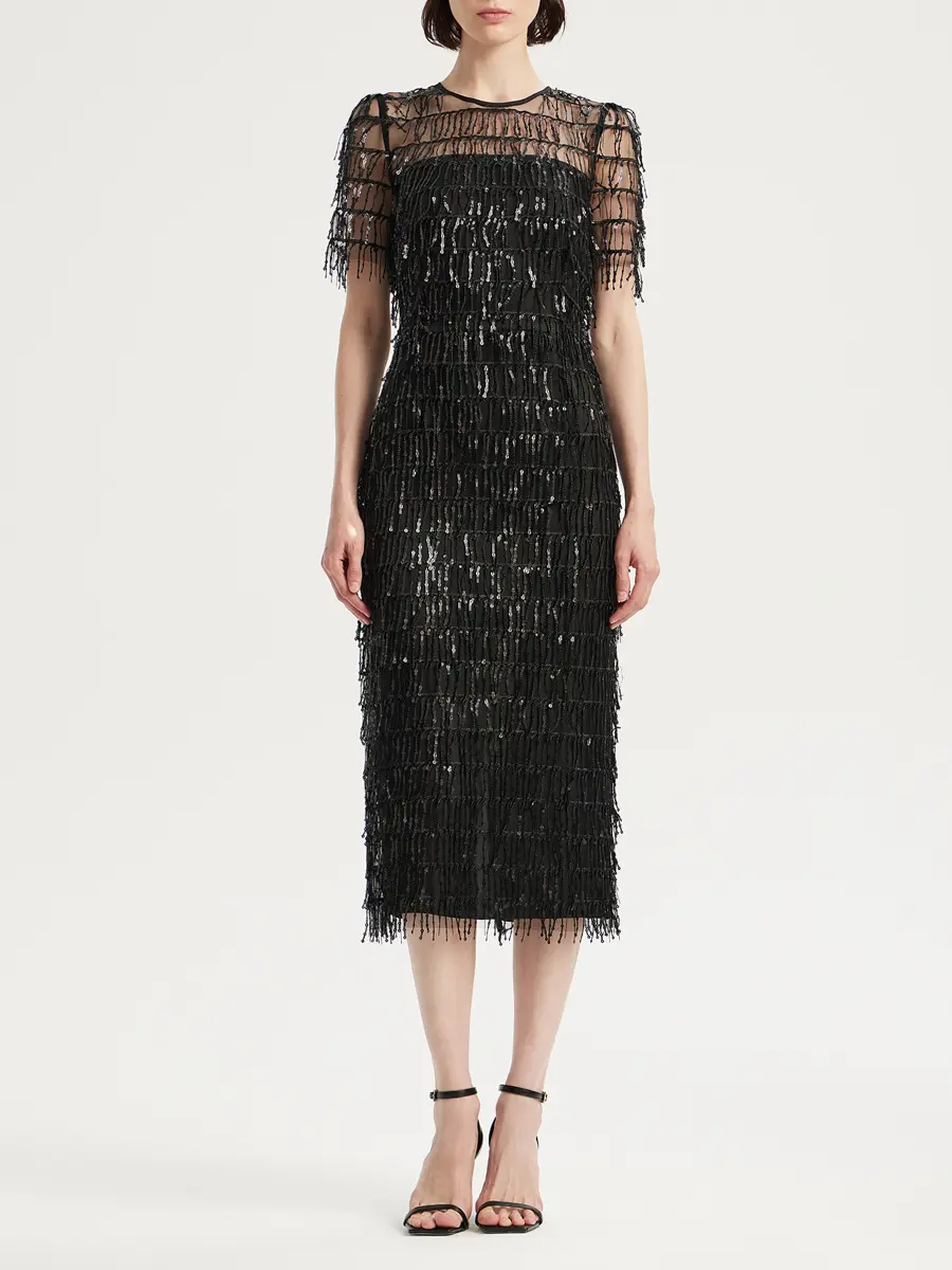 Платье с пайетками