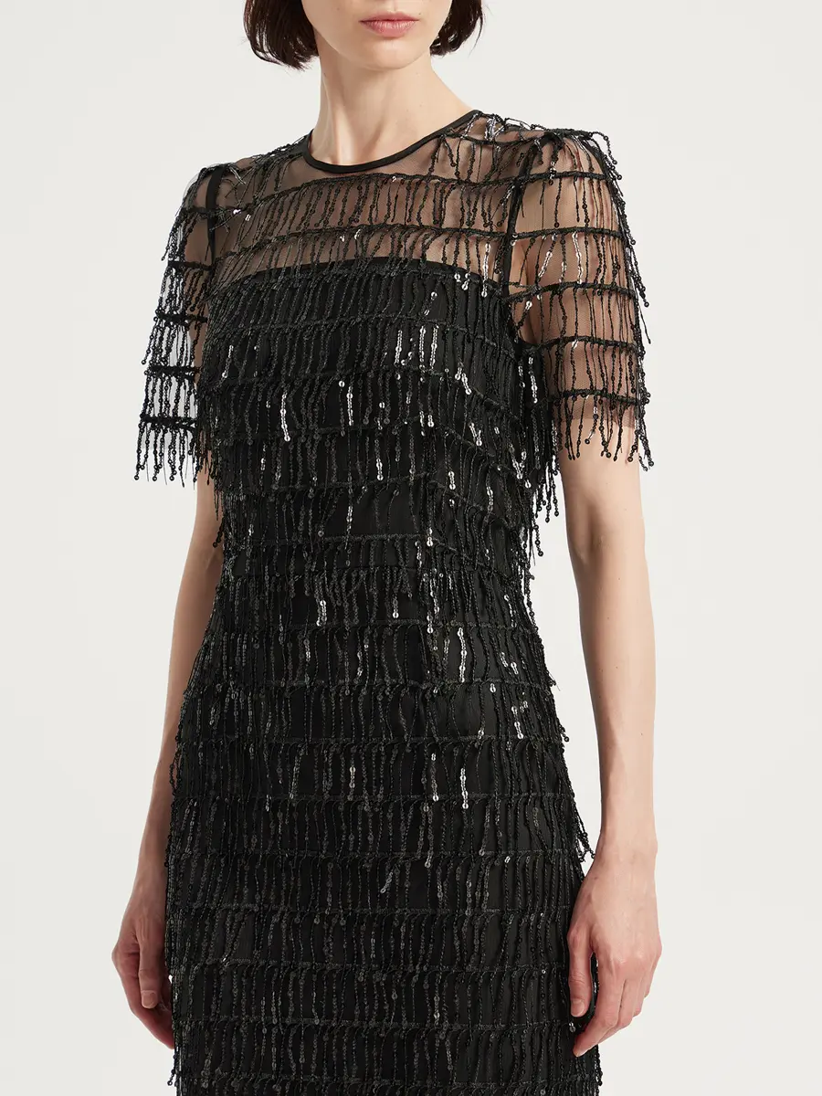 Платье с пайетками