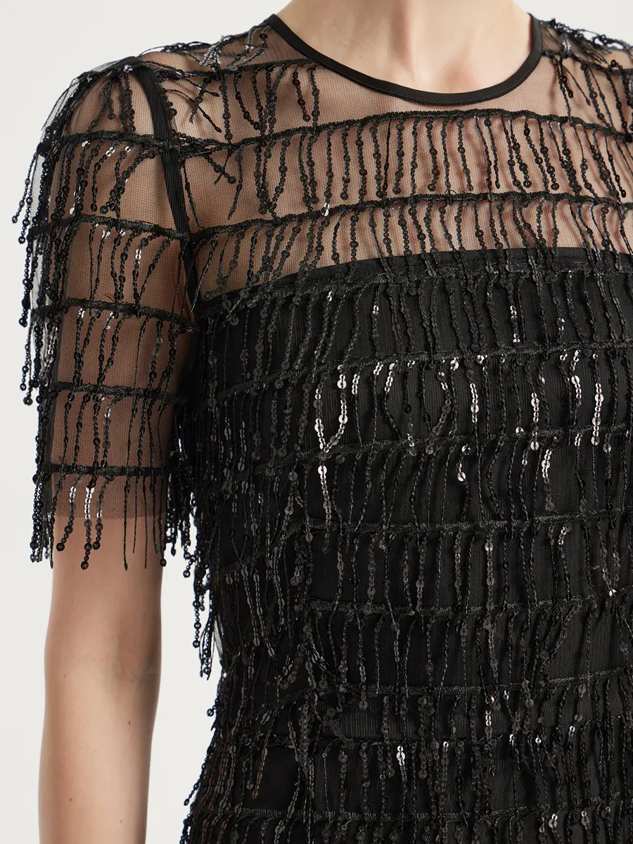 Платье с пайетками