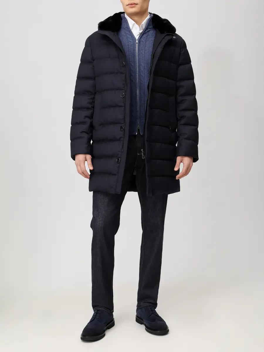 Пуховик стеганый