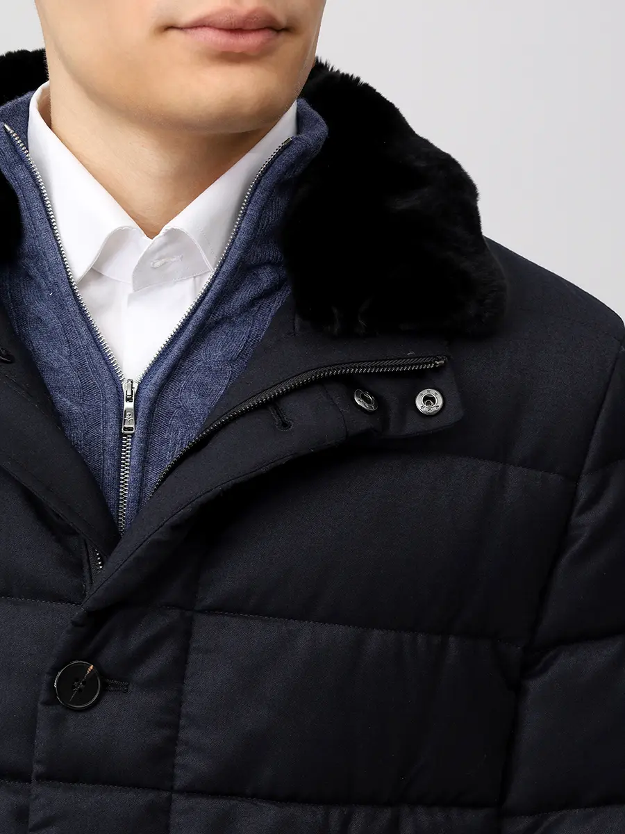 Пуховик стеганый