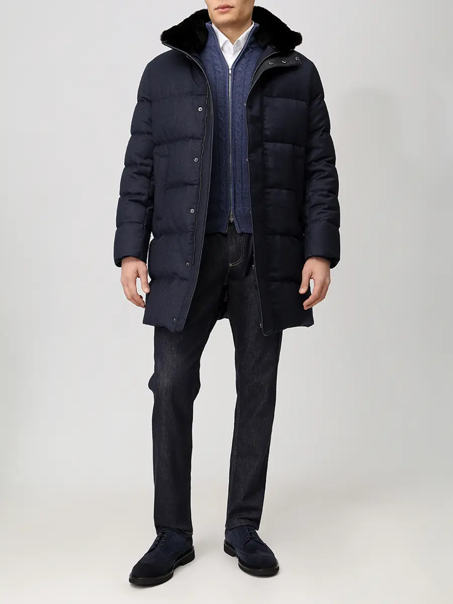 Пуховик стеганый