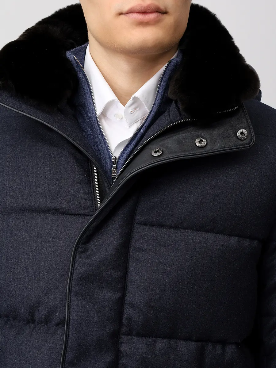 Пуховик стеганый