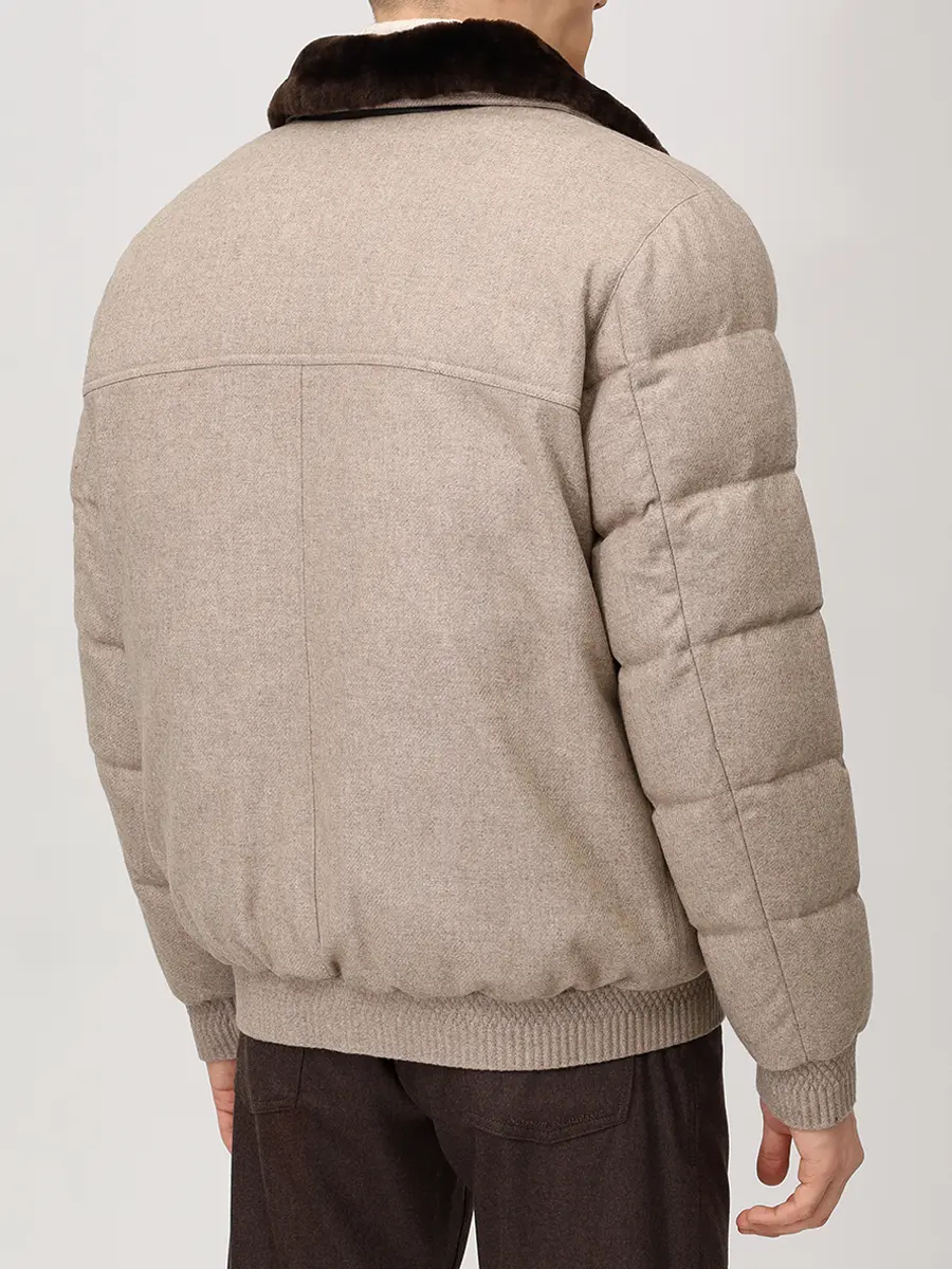 Пуховик шерстяной