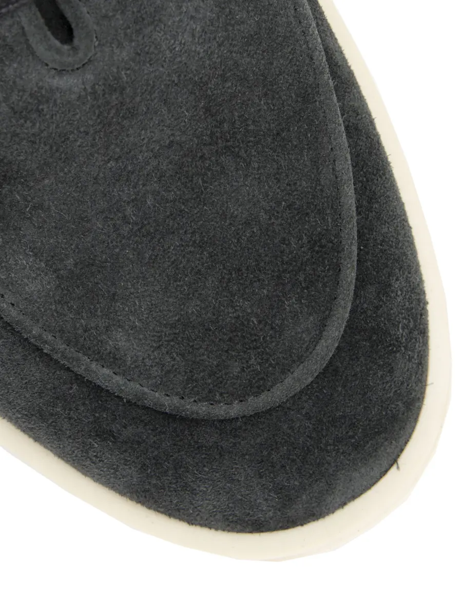 Лоферы замшевые