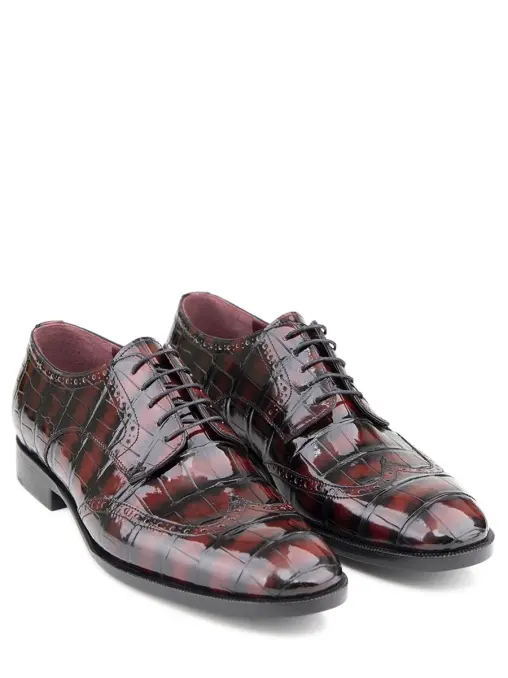 Дерби из кожи крокодила BARDINI