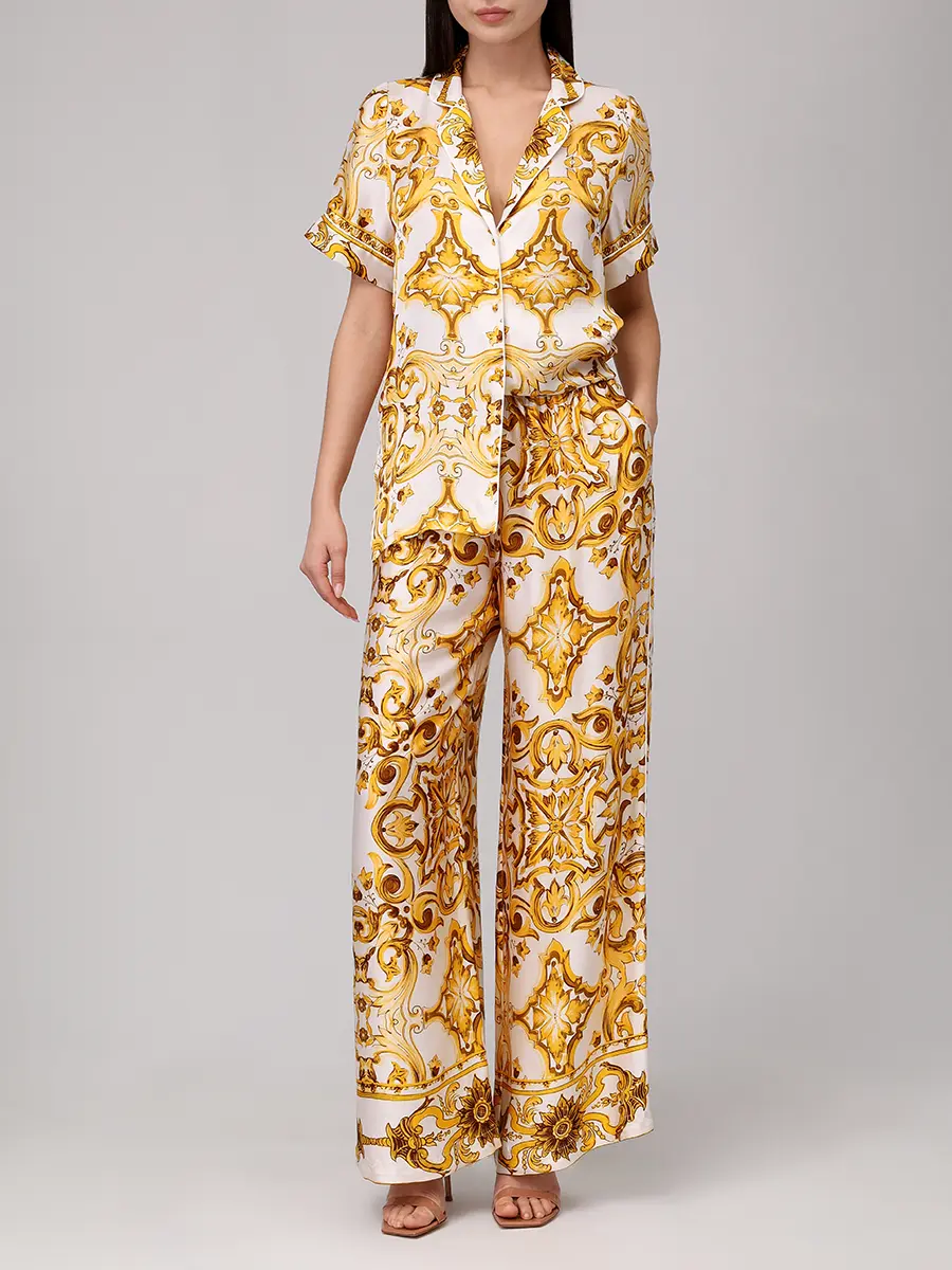 Костюм из шелка и вискозы Dolce