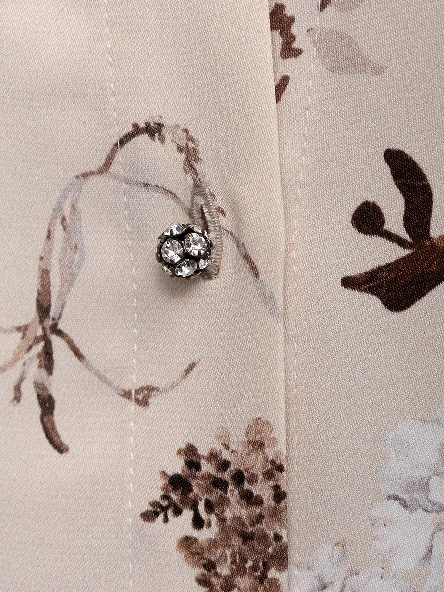 Костюм из шелка и вискозы