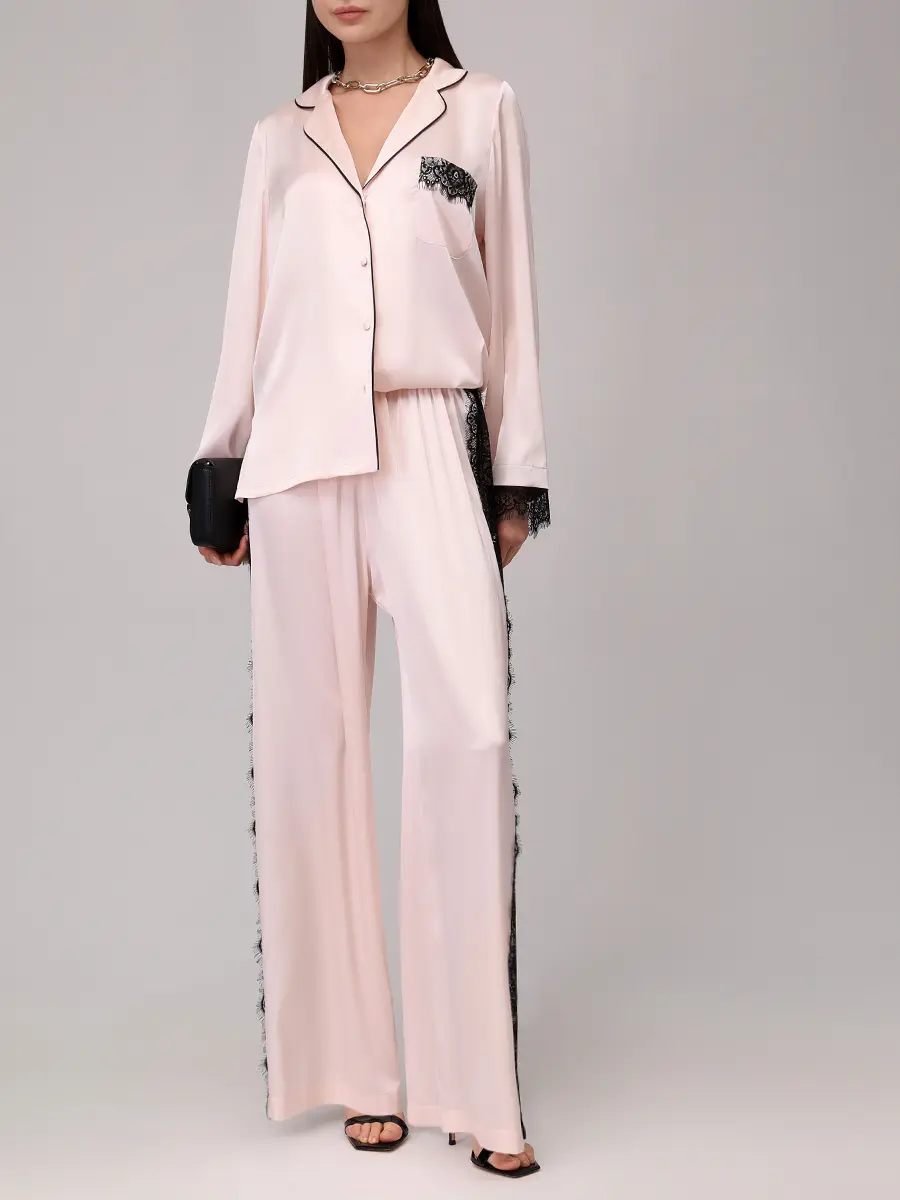 Костюм из шелка и вискозы