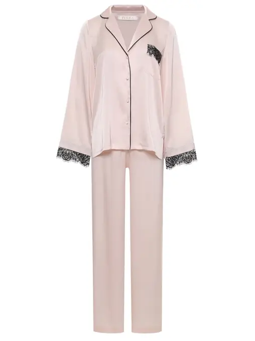 Костюм из шелка и вискозы YUKKA