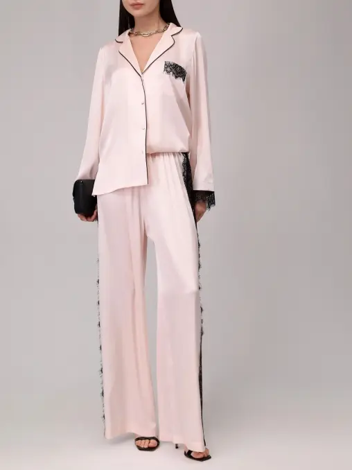 Костюм из шелка и вискозы YUKKA