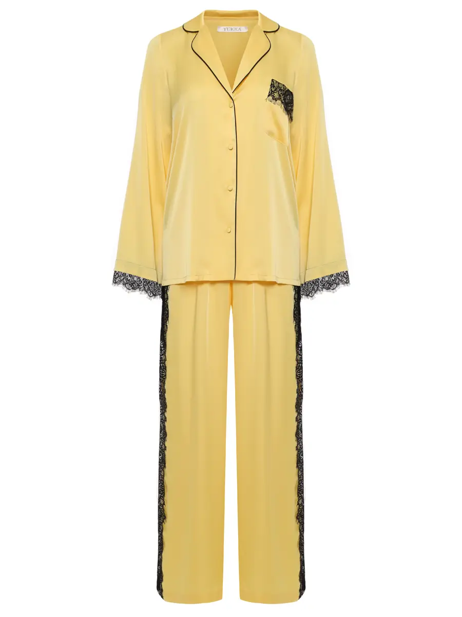 Костюм из шелка и вискозы