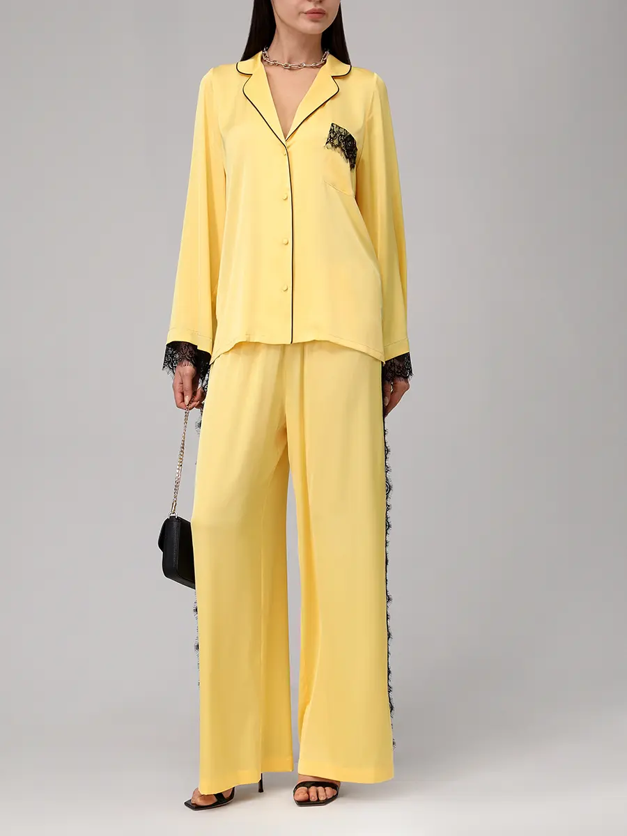 Костюм из шелка и вискозы