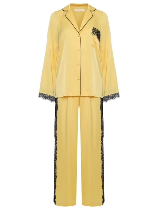 Костюм из шелка и вискозы YUKKA