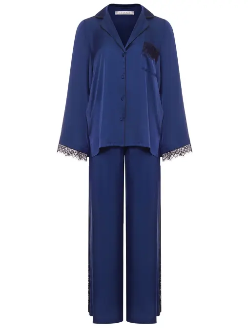 Костюм из шелка и вискозы YUKKA