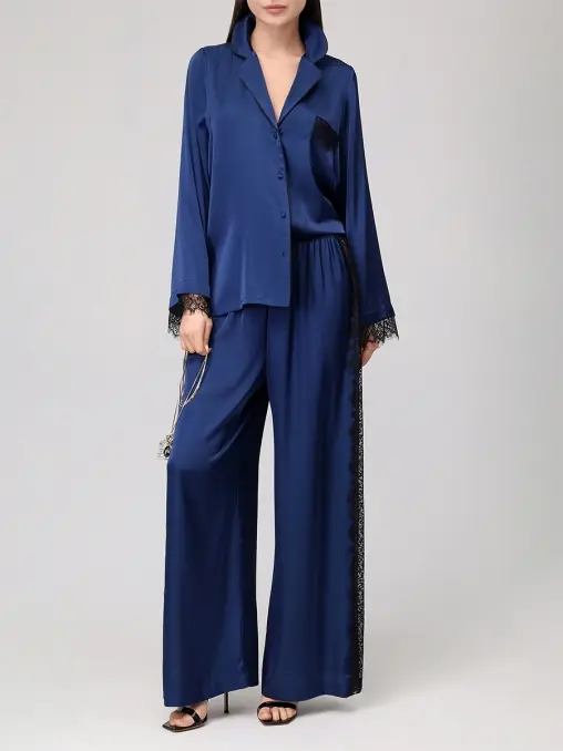 Костюм из шелка и вискозы YUKKA