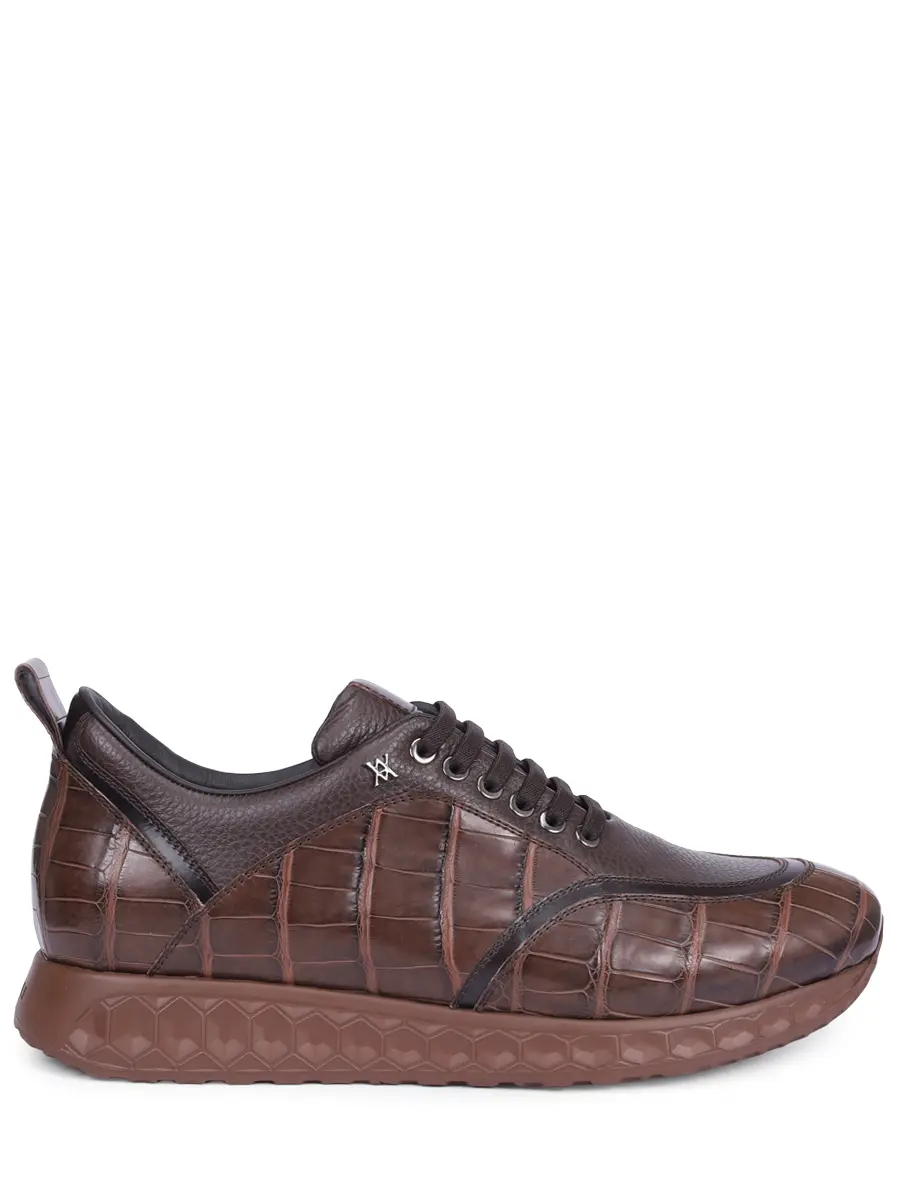 Кроссовки из кожи крокодила