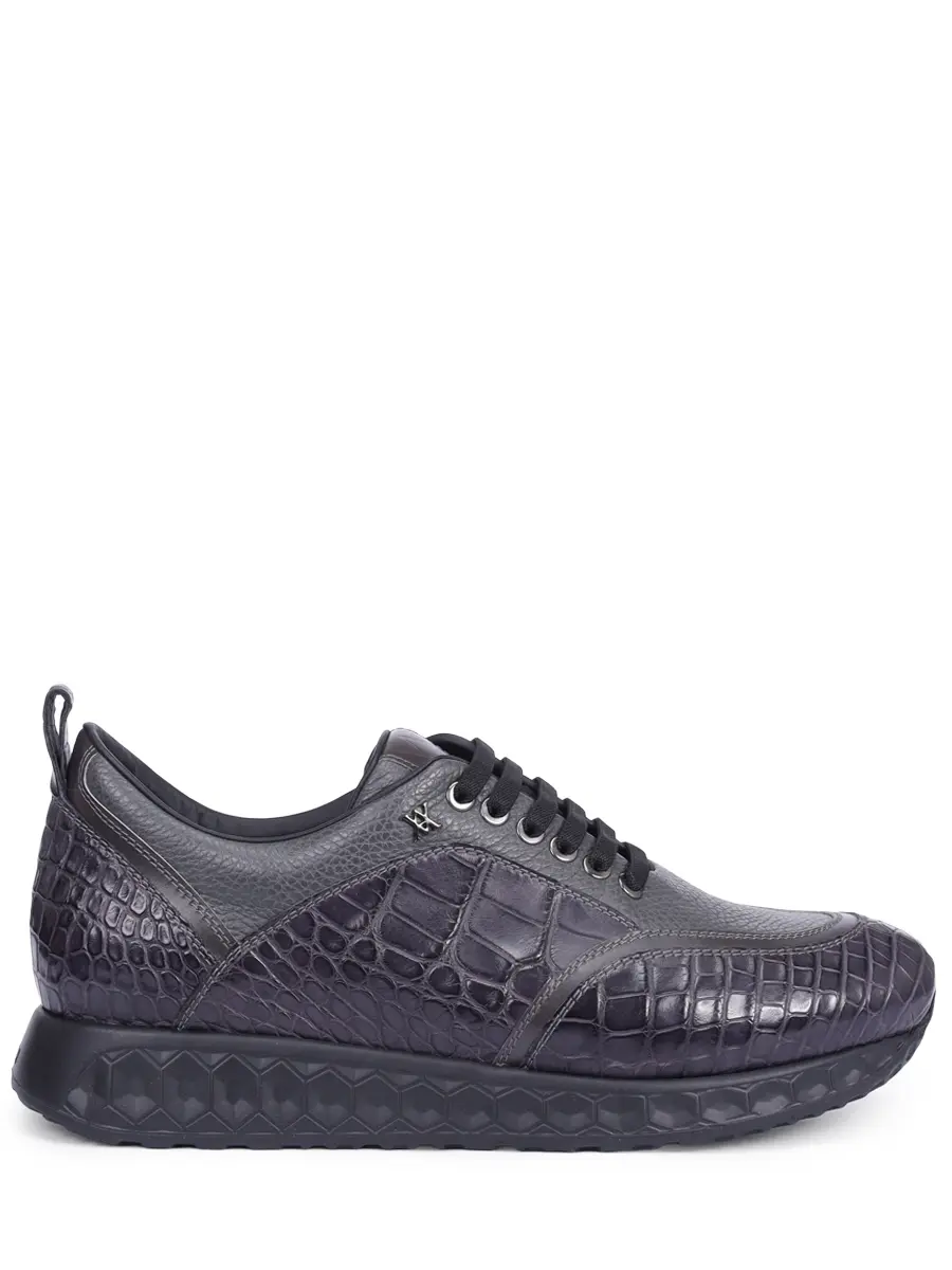 Кроссовки из кожи крокодила