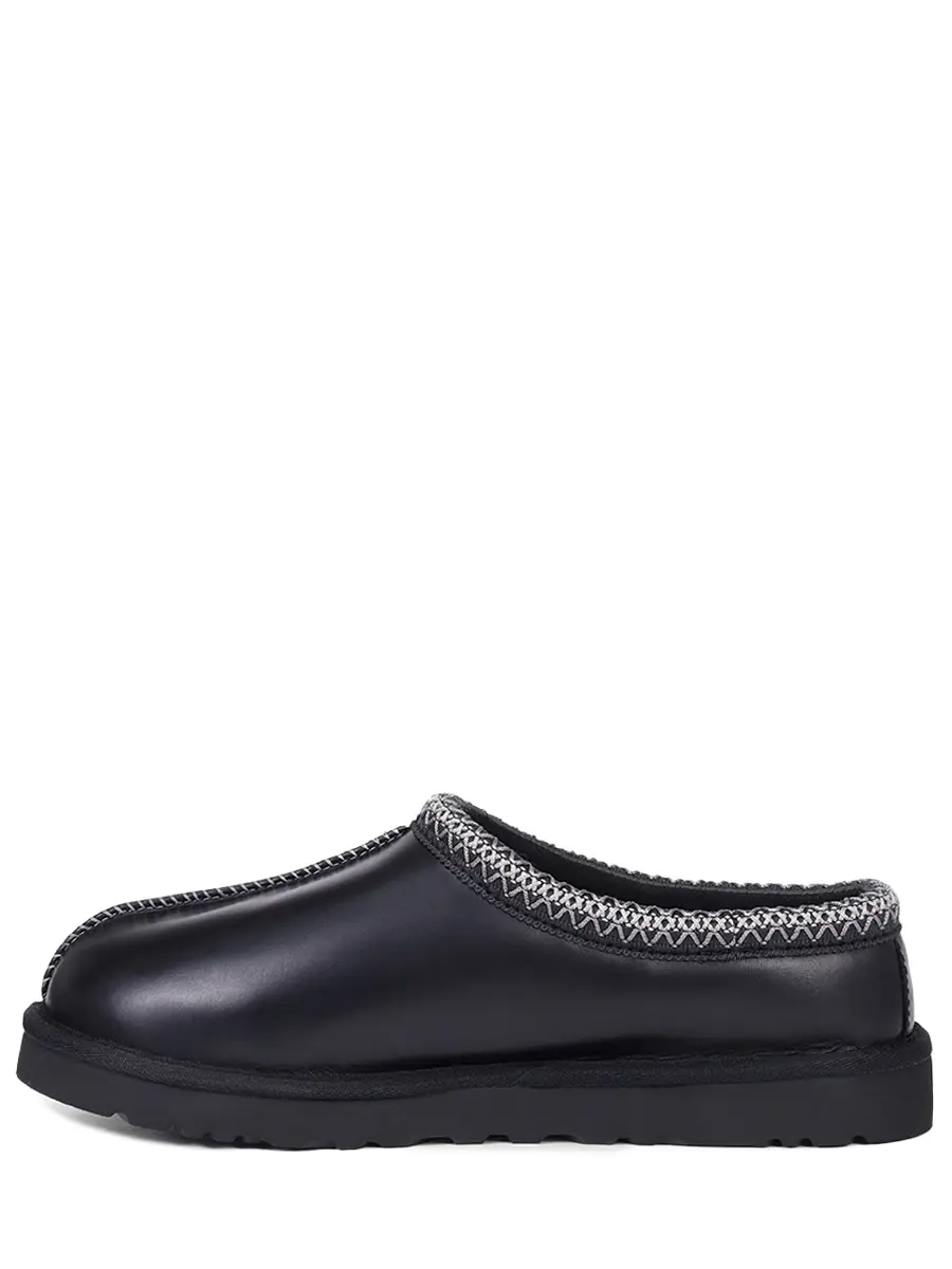 Мюли кожаные на меху