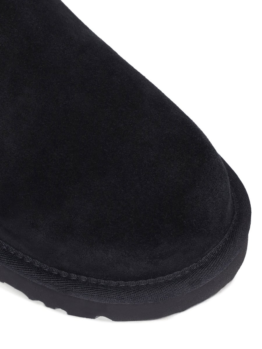 Мюли замшевые на меху