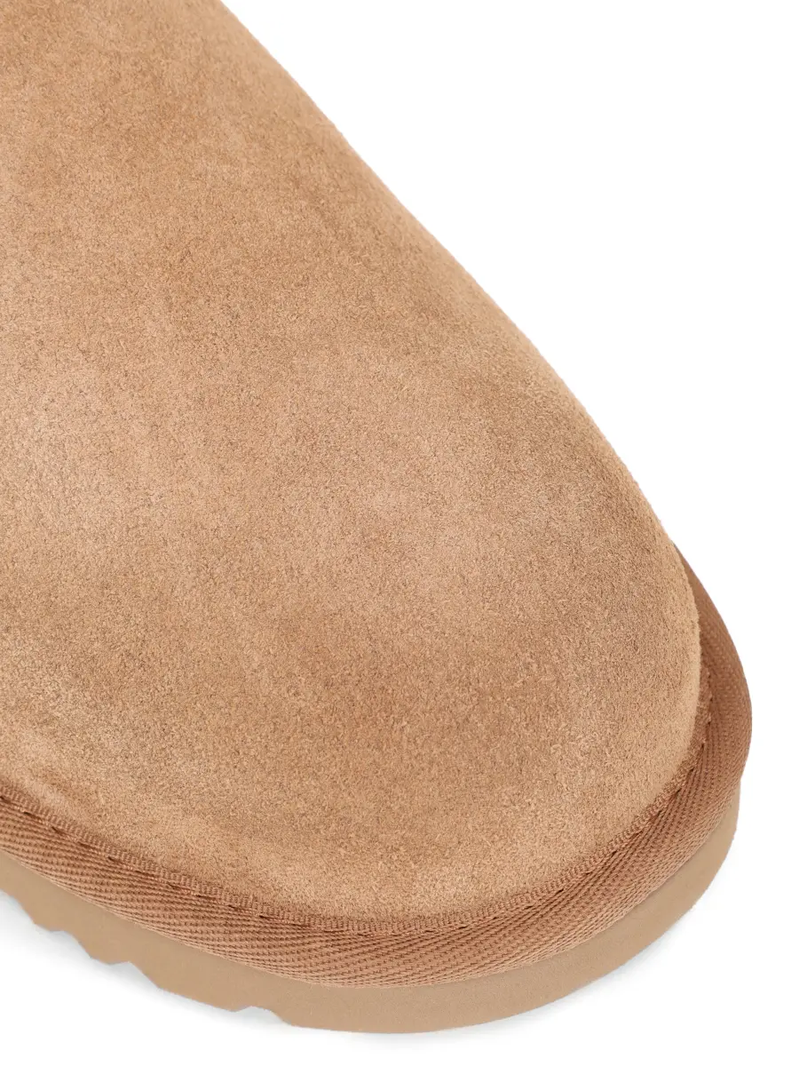 Мюли замшевые на меху