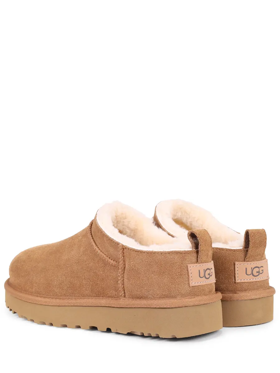 Мюли замшевые на меху