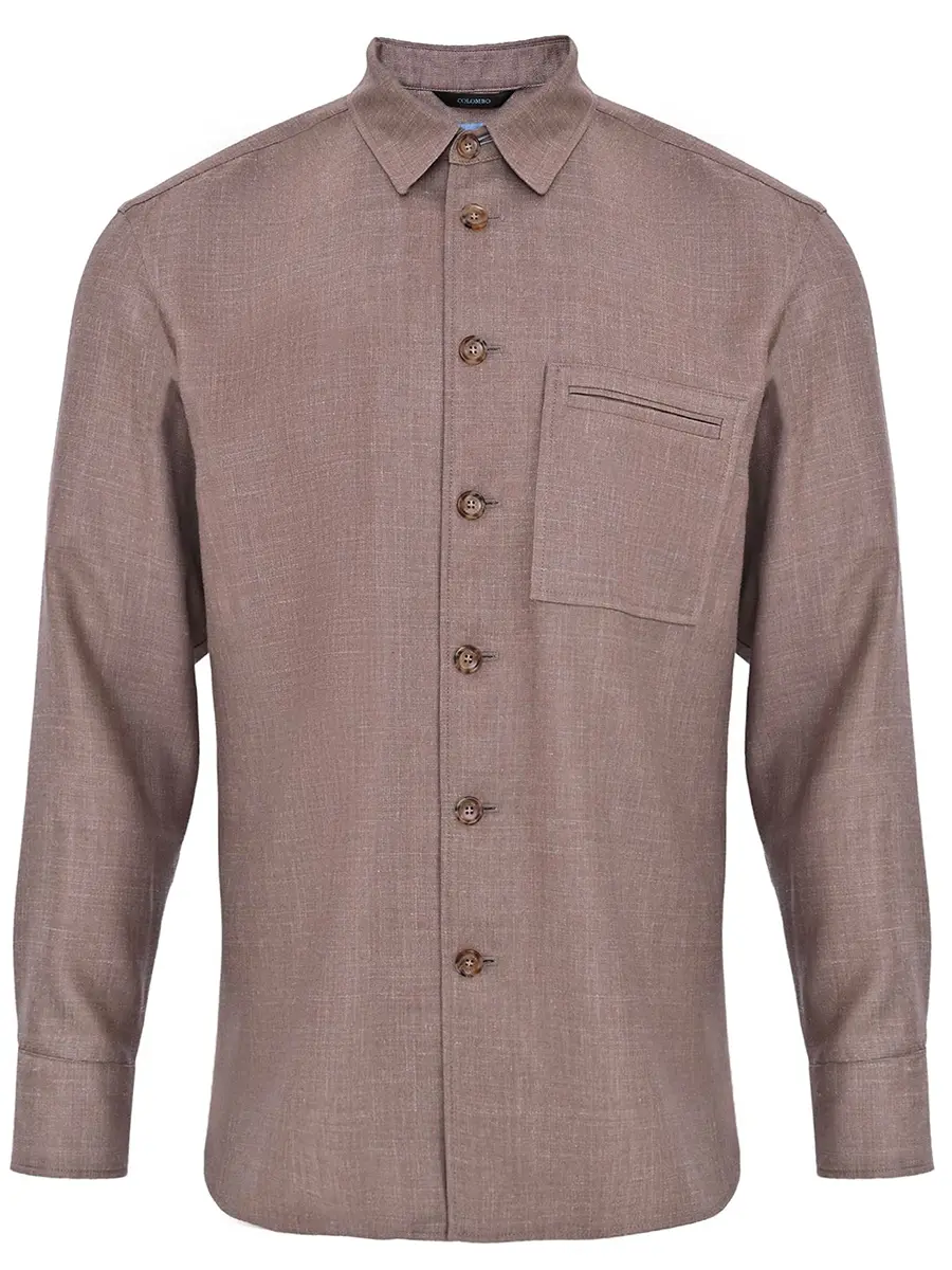 Рубашка однотонная