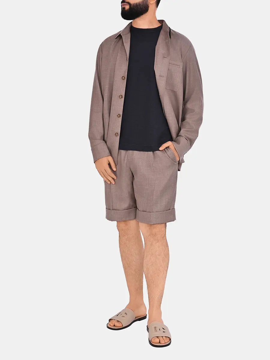 Рубашка однотонная