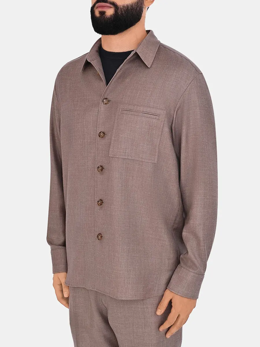 Рубашка однотонная