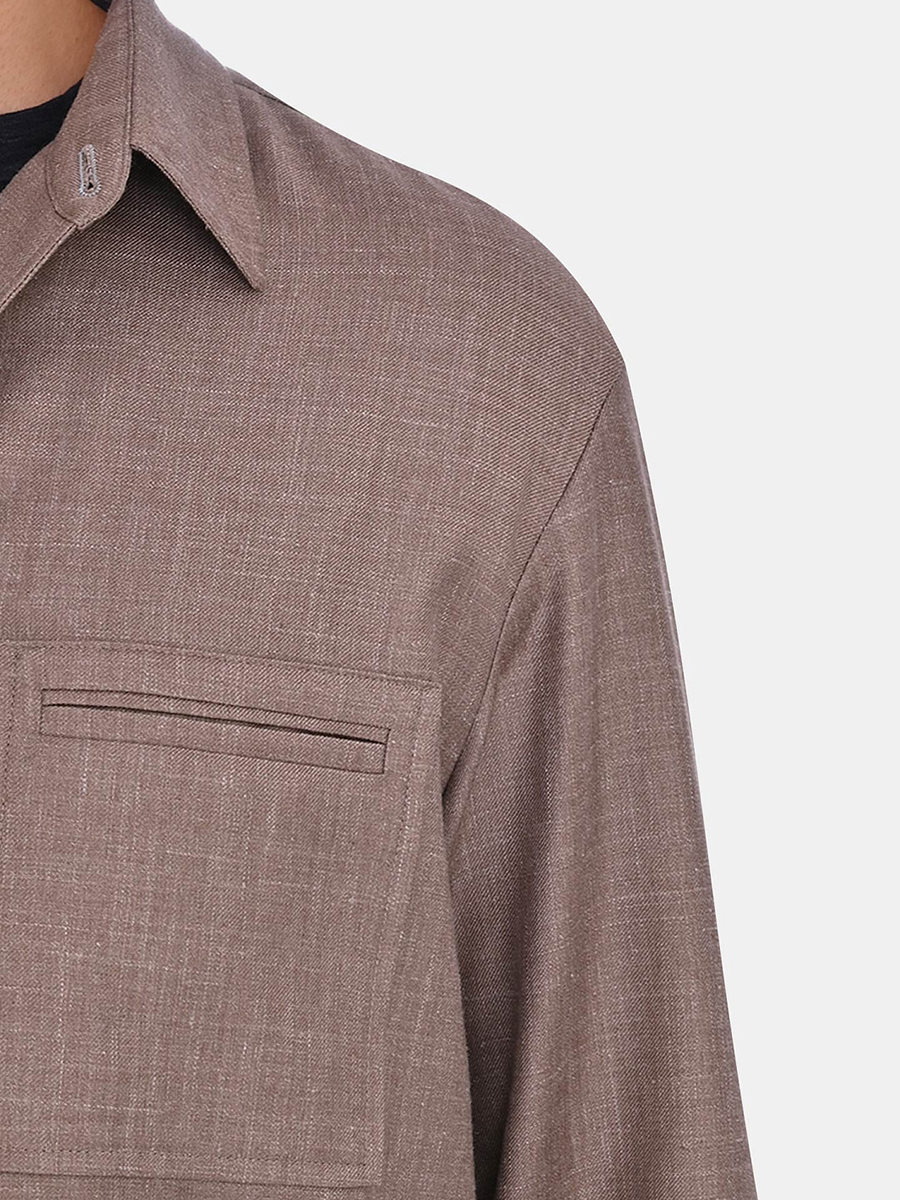 Рубашка однотонная