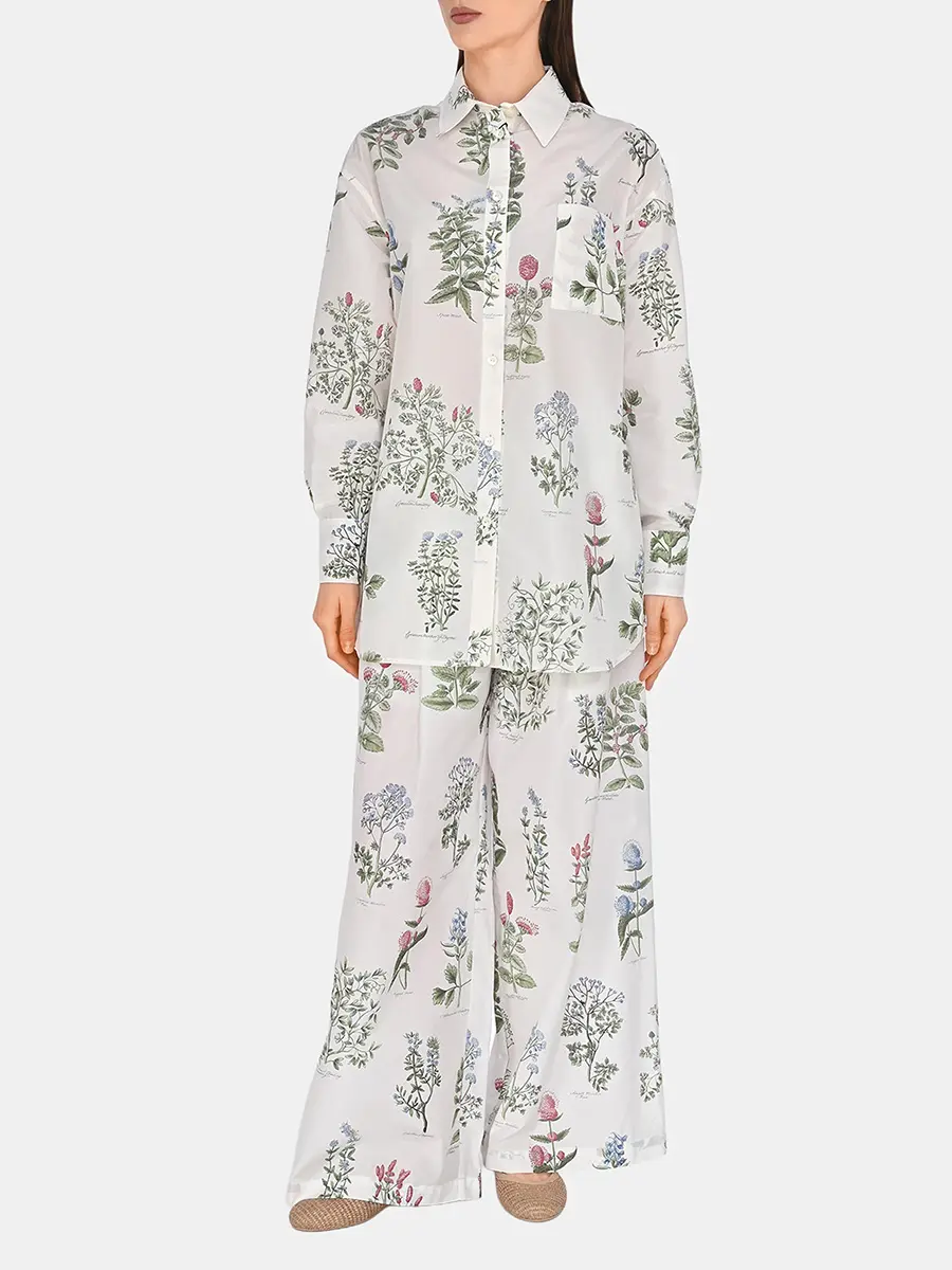 Брюки с принтом