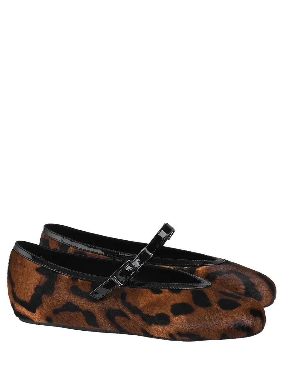 Балетки с принтом