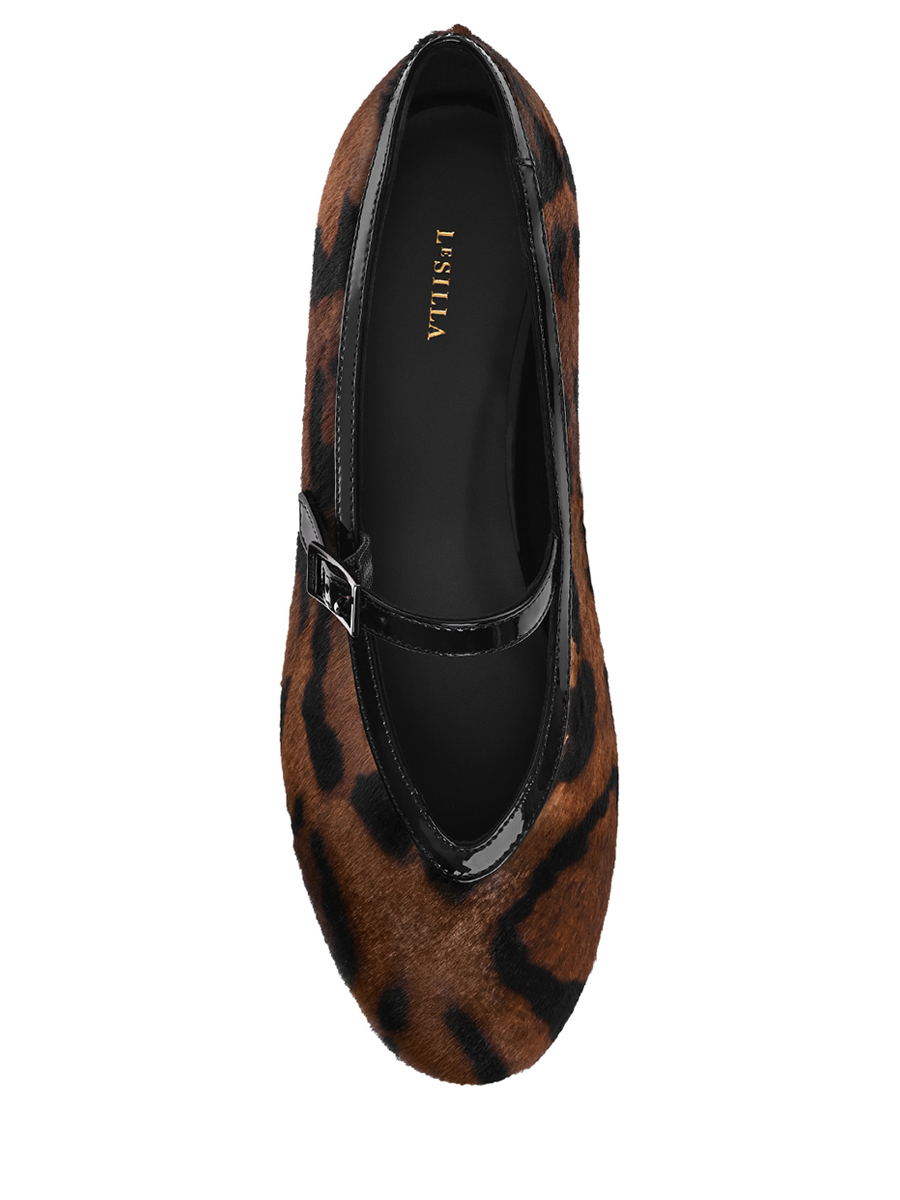 Балетки с принтом