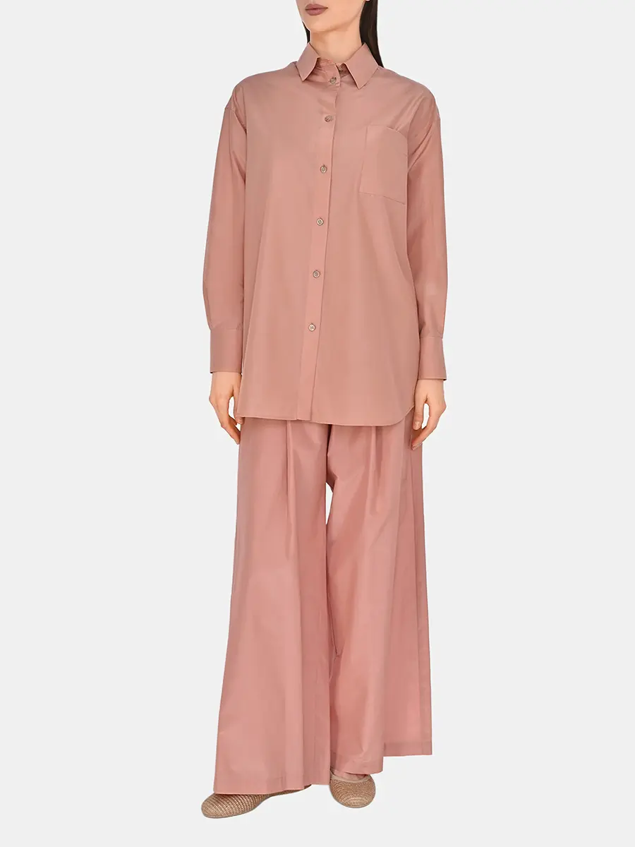 Рубашка однотонная