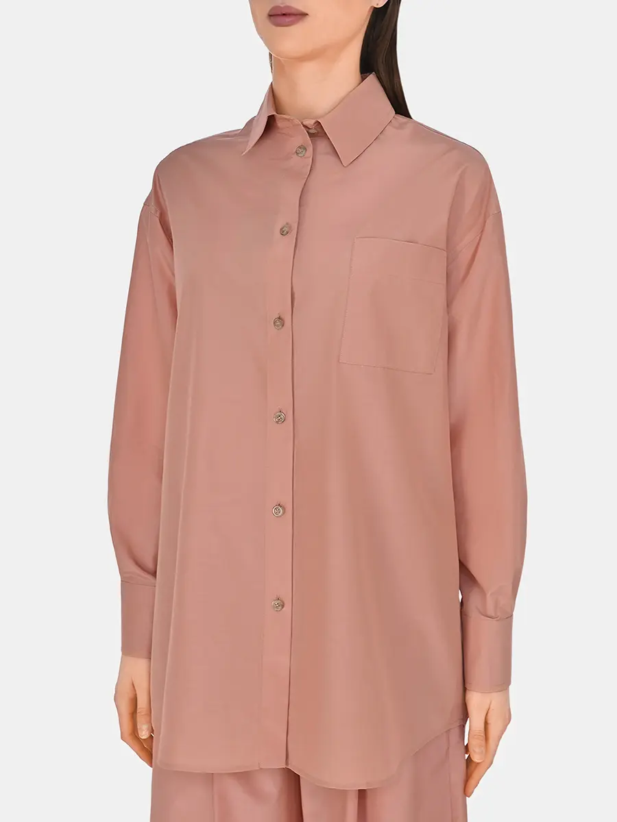 Рубашка однотонная