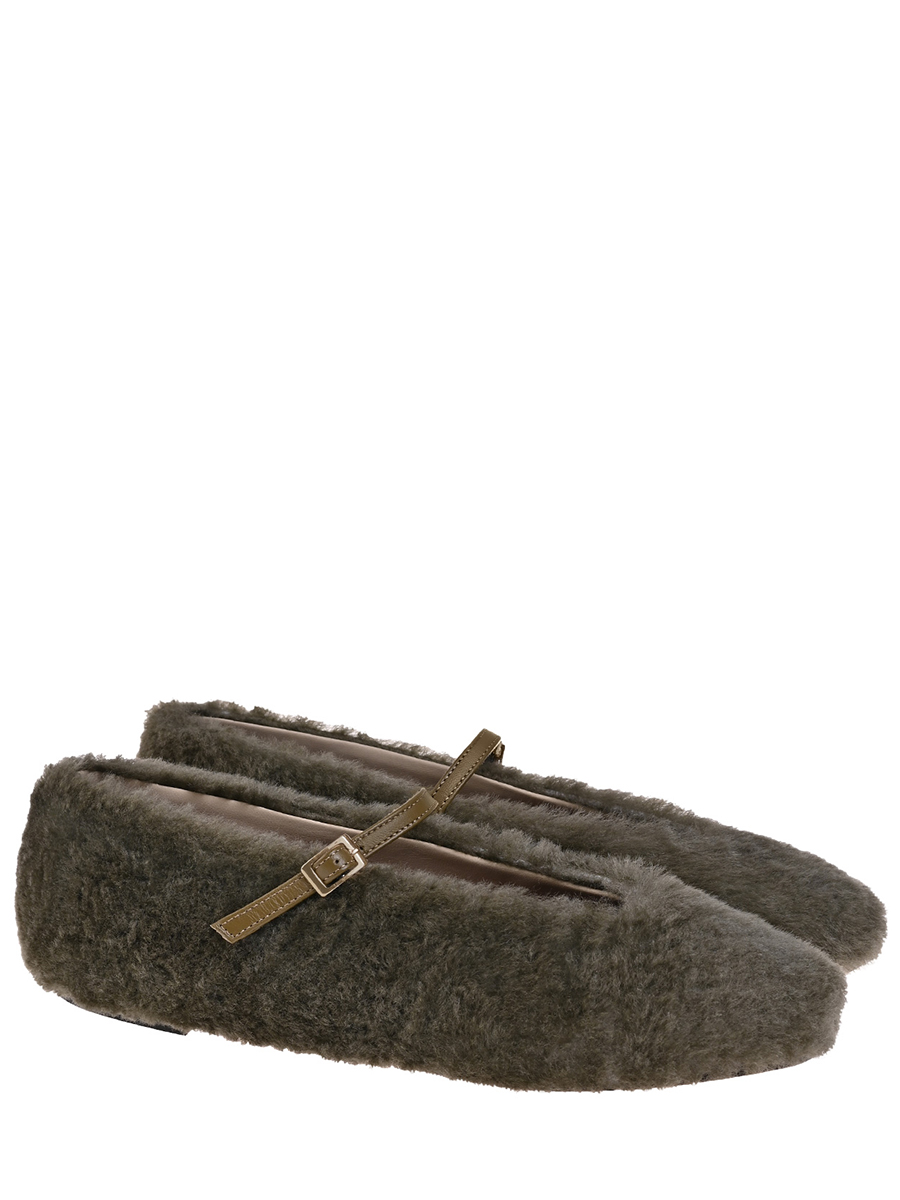 Балетки из меха