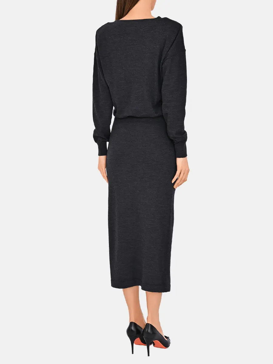 Платье шерстяное