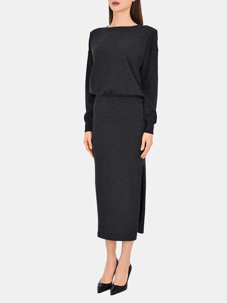 Платье шерстяное