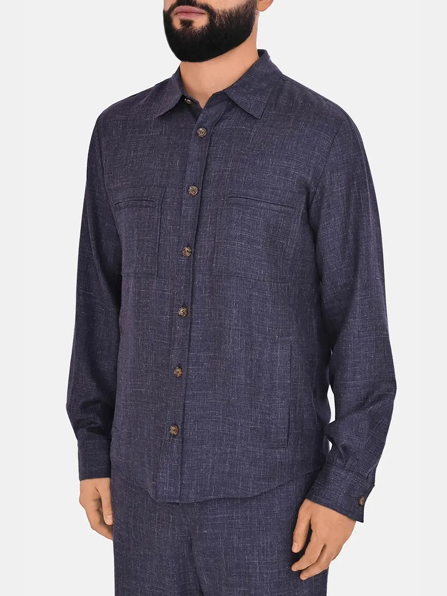 Рубашка однотонная