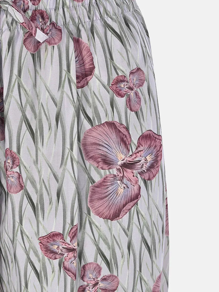 Брюки с принтом