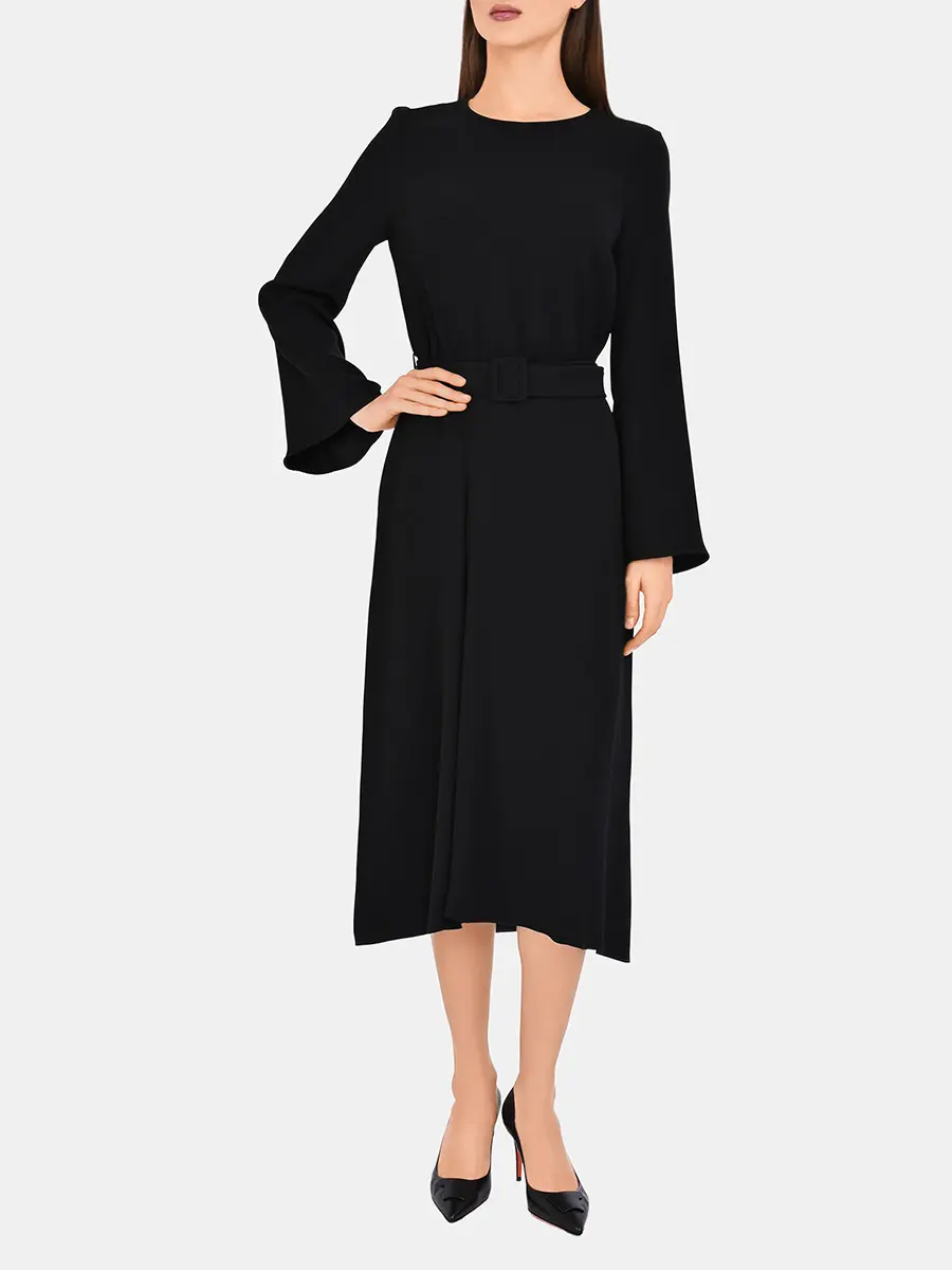 Платье однотонное