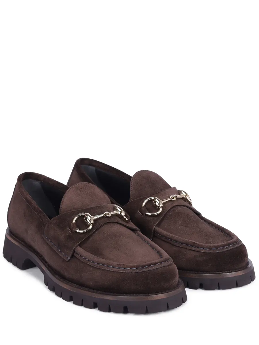 Лоферы замшевые Horsebit 1953