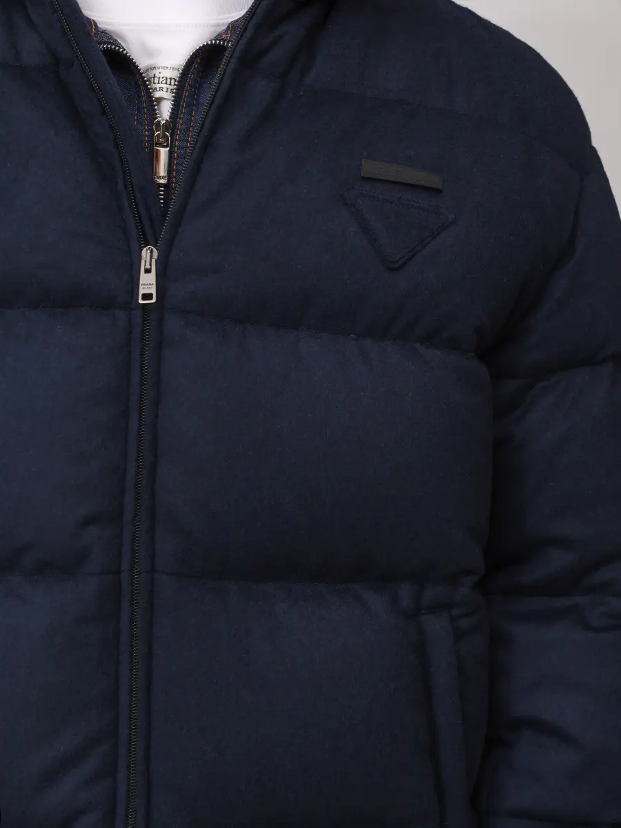 Пуховик из кашемира