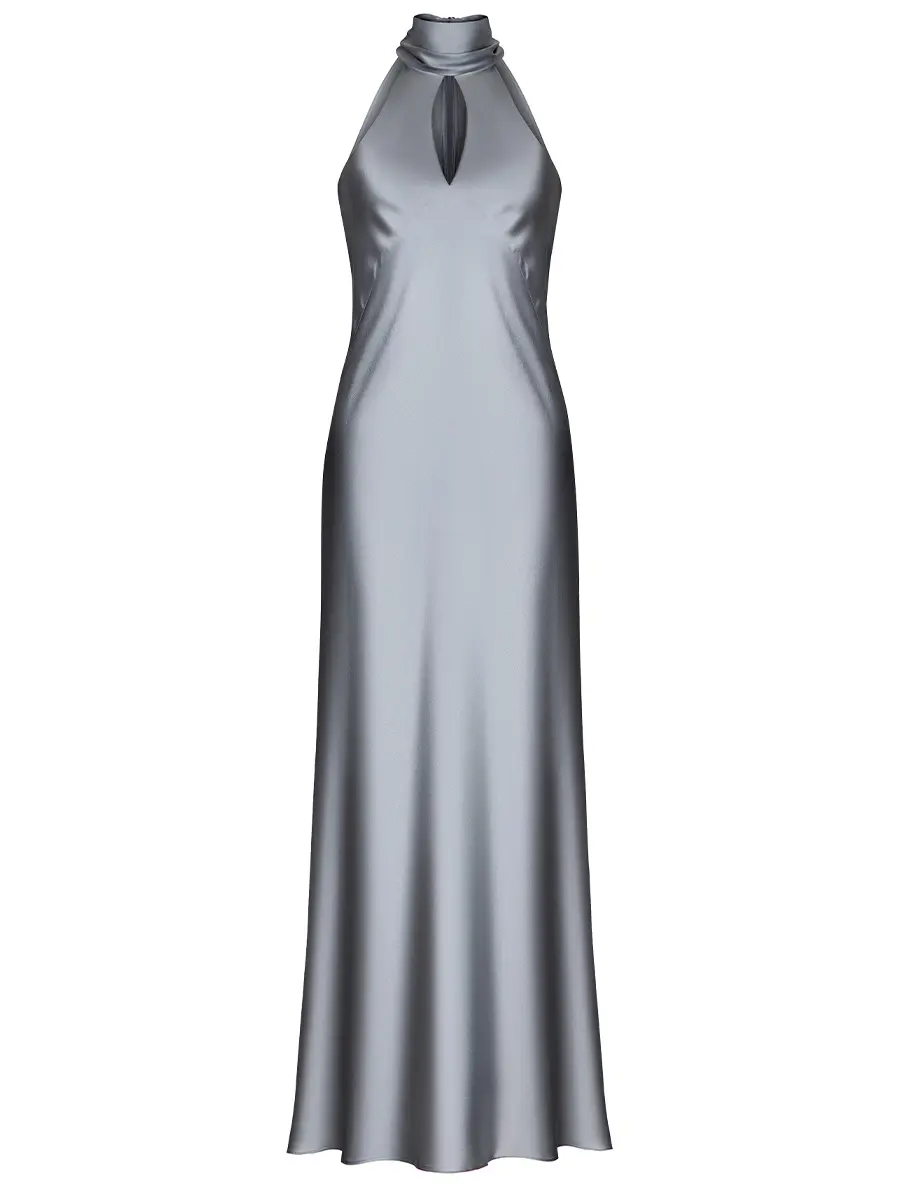 Платье шелковое