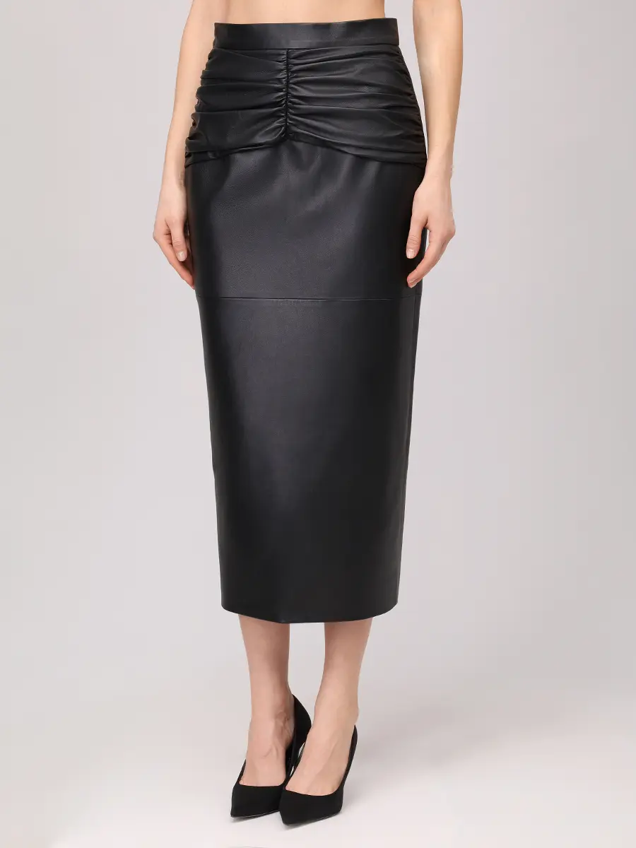 Юбка кожаная Vendоme midi