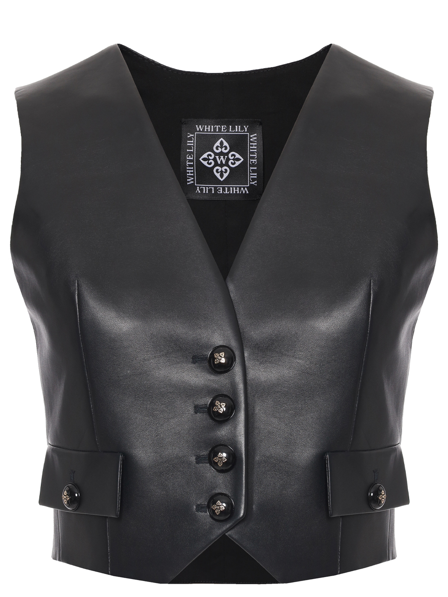 Жилет кожаный Noemie