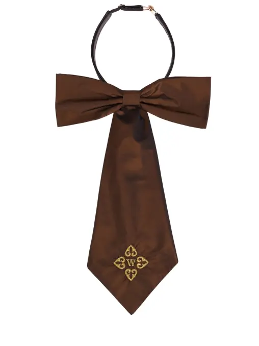 Галстук-бабочка Armand шелковый WHITE LILY