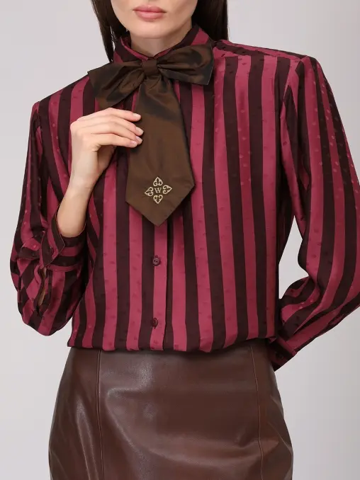 Галстук-бабочка Armand шелковый WHITE LILY