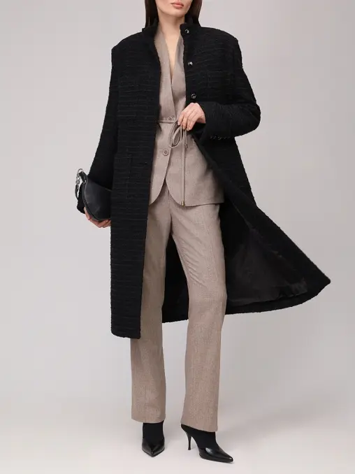 Пальто Noirine твидовое WHITE LILY